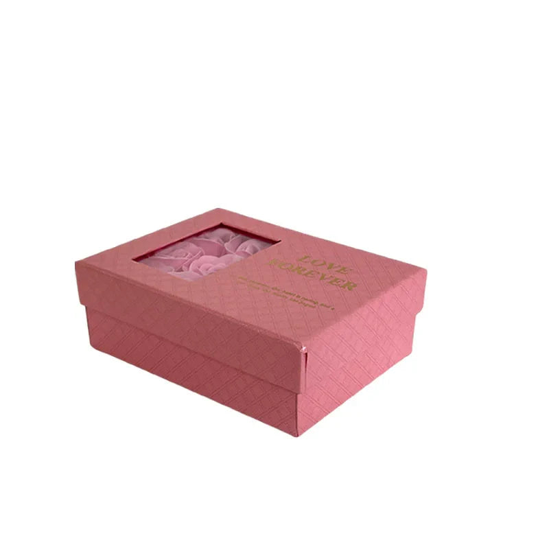 1PC Jewelry Box Jewelry Box Rose Gift Box Christmas Valentine's Day Romantic Delicate Necklace Box
