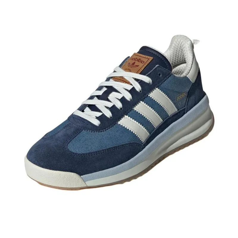 Adidas Originals SL 72 RTN Classic Retro Slip-resistant and Wear-resistant Low-top Casual Shoes Men and Women, Blue and White