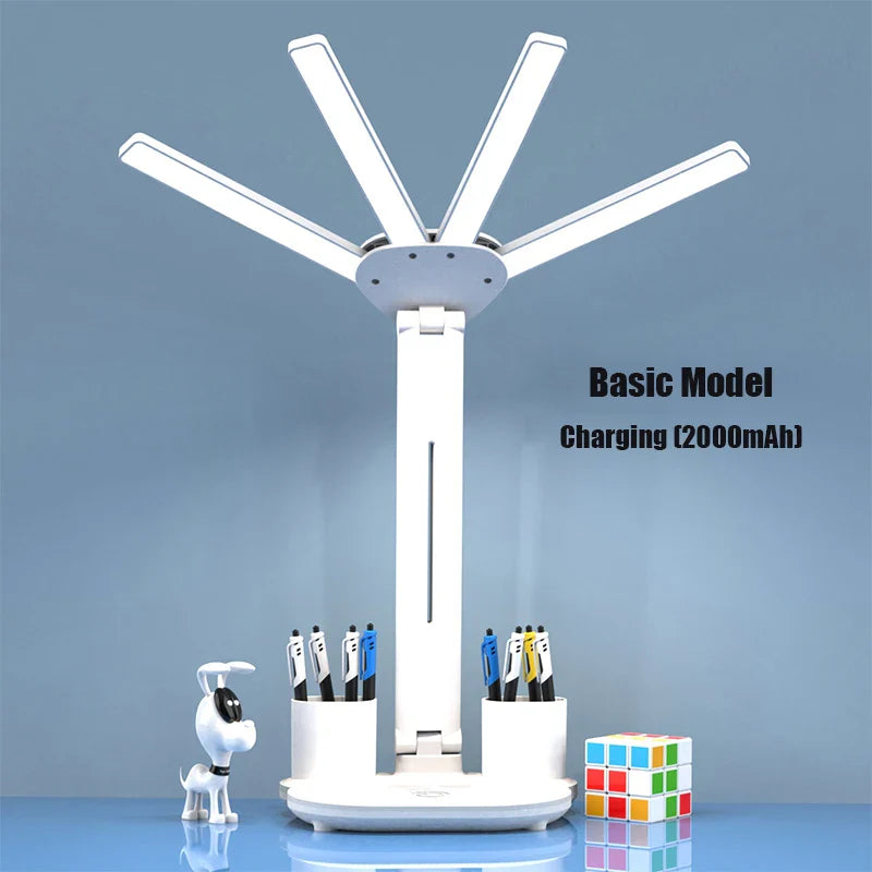 3in1 Multifunction Table Lamp LED Four-headed Folding