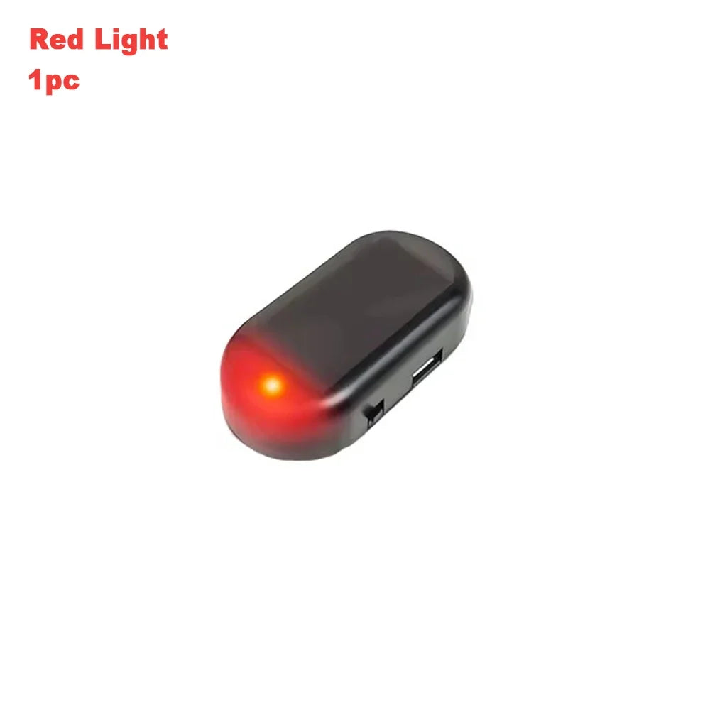 Solar Car Security Light LED Flashing Anti-Theft Warning Light (Dummy Alarm)