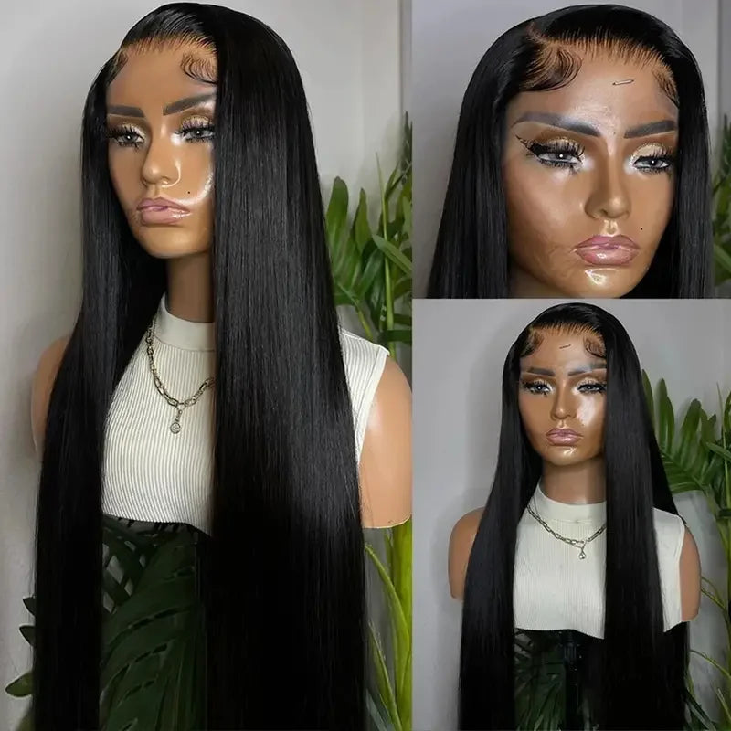 Smooth Straight 13x4 13x6 Lace Frontal Wig Brazilian Human Hair Wig Pre Plucked Lace Human Natural Hair For Woman Cheap Wig Sale