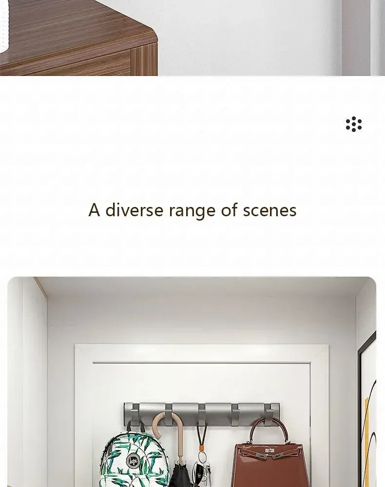 Bathroom Black Golden Hook Folding No Punch Installation Wall Mounted Rack Hooks Towel Clothes Holder Racks Hooks Bedroom