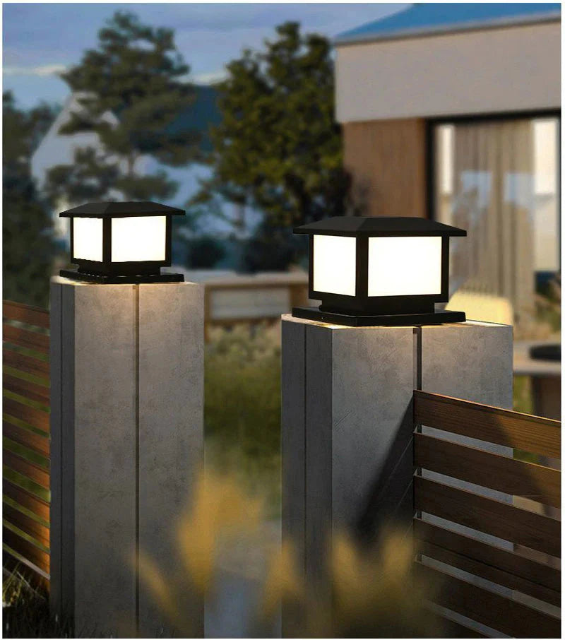 LED Solar Outdoor Light Pillar Solar Lights Waterproof