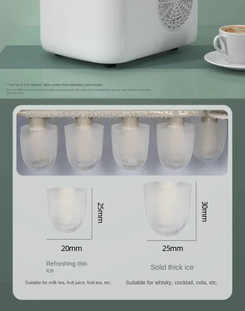 Ice Generator Slush Machine Cube Maker Dry Cubes Making Factory Countertop Cream Mould Snowflake Nugget Crusher Home Margarita