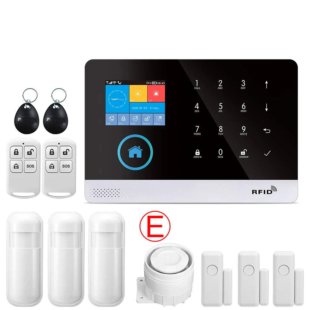 Alarm System for Home Burglar Security 433MHz WiFi GSM Alarm Wireless