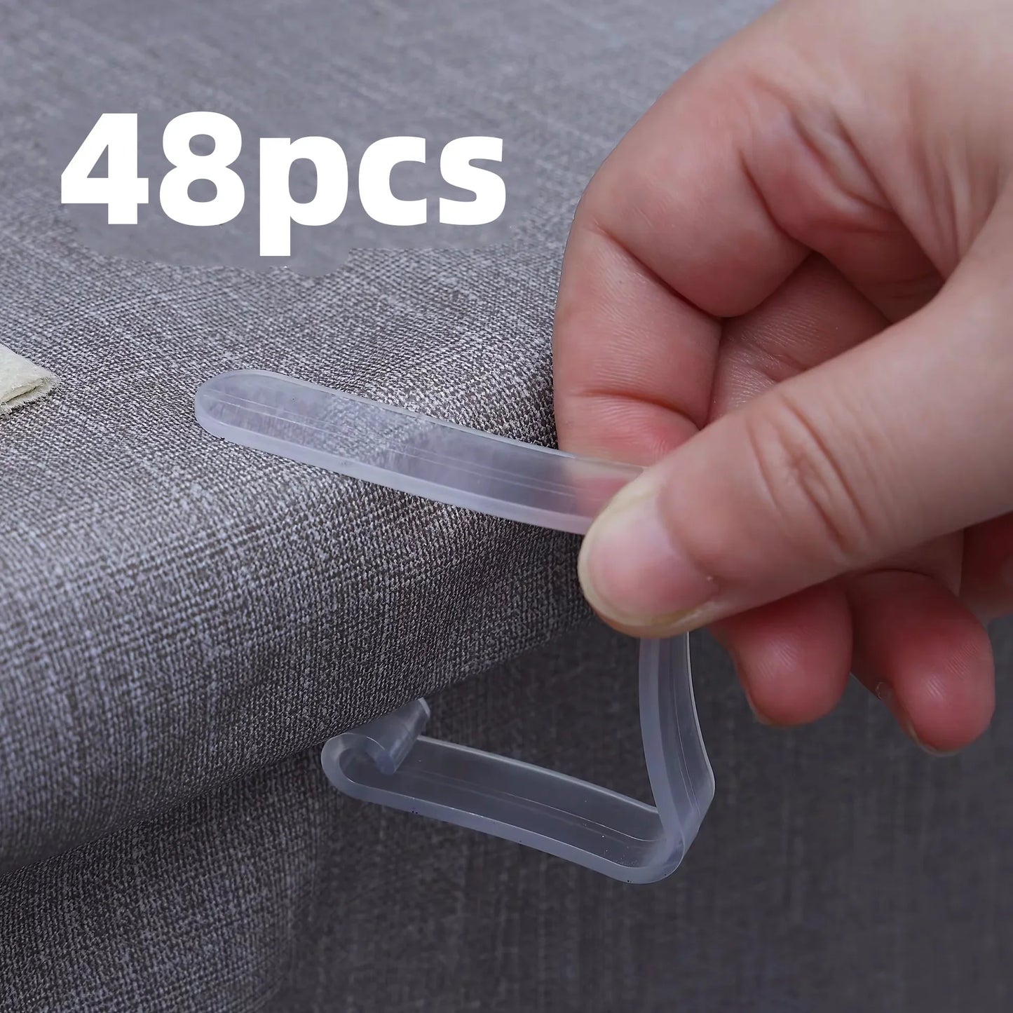 72pcs Clear Tablecloth Clips Picnic Cloth Plastic Clip Windproof Table Cover Holder Clamps For Home Kitchen Restaurant Accessory
