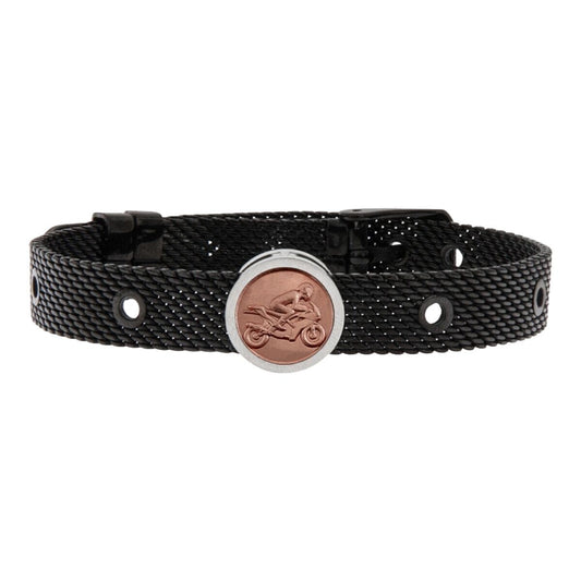 Unisex Bracelet Biker Talent Jewels TJA-1-09-02-2-235 Black