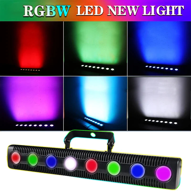 8 LED RGBW 4IN1 DMX Wall Wash Lamp DJ Disco Party Light