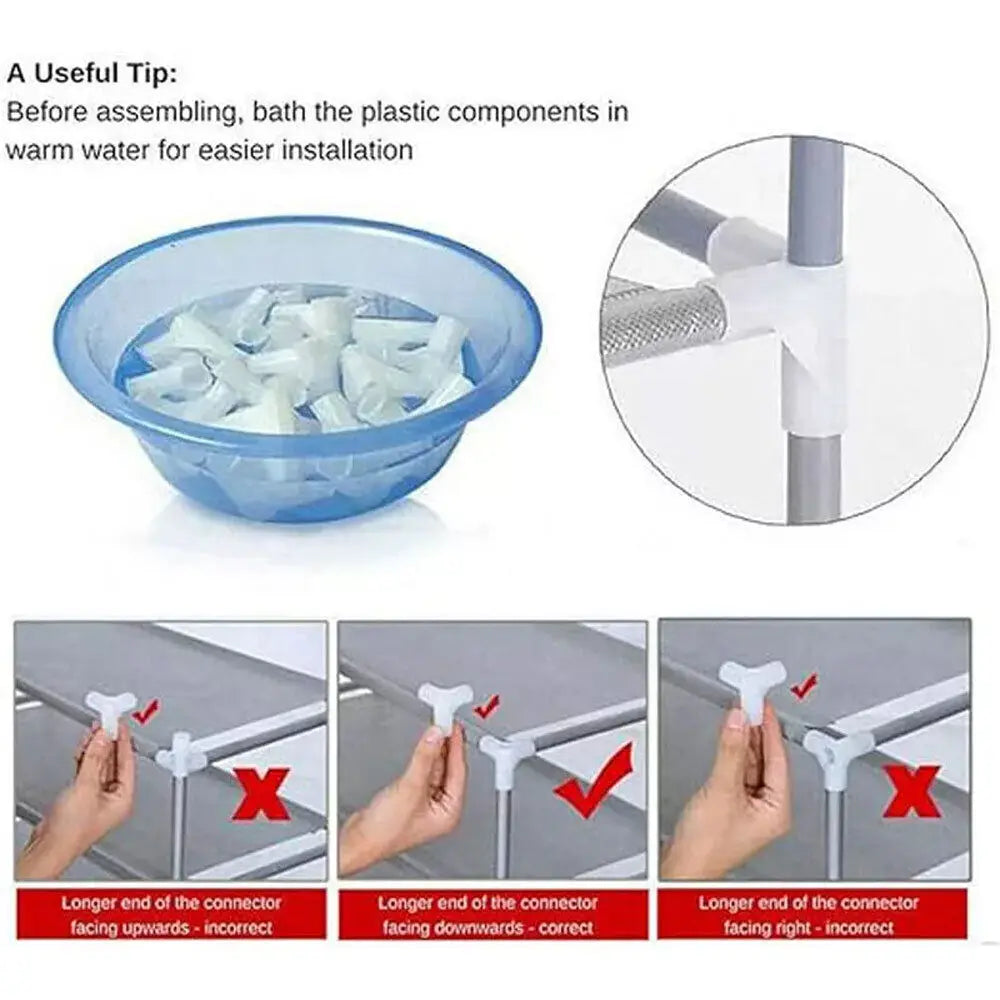 7/10Tier Dustproof Shoe Cabinet Multilayer Minimalist Nonwoven Shoe Rack Organizer Home Furniture Space-saving Organizer