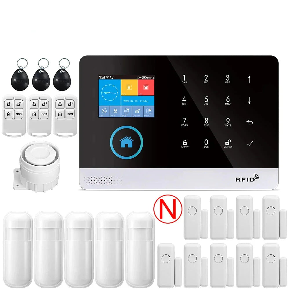 Alarm System for Home Burglar Security 433MHz WiFi GSM Alarm Wireless