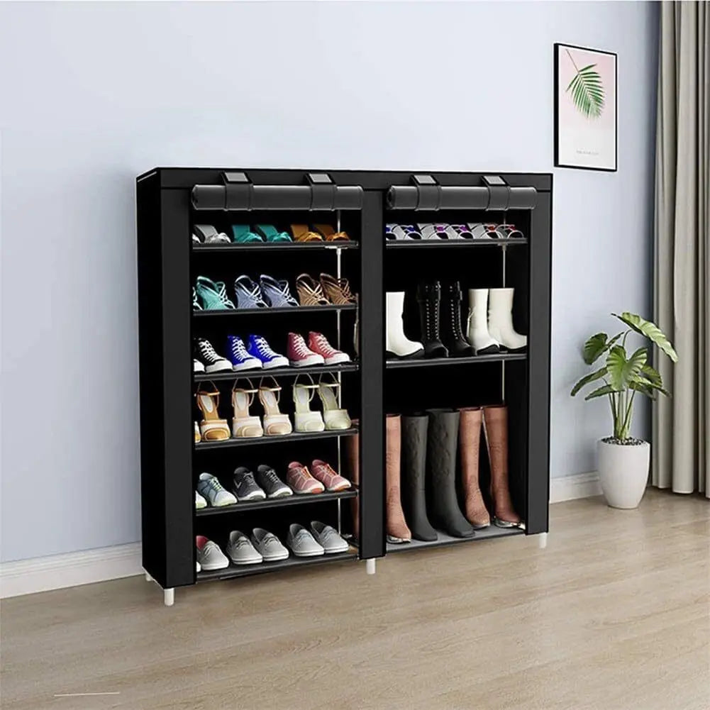 7/10Tier Dustproof Shoe Cabinet Multilayer Minimalist Nonwoven Shoe Rack Organizer Home Furniture Space-saving Organizer