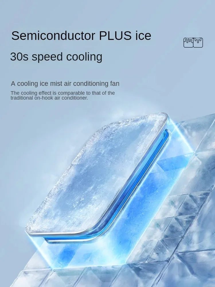 Kitchen Air Conditioning Refrigeration Wall-Mounted Fan Large Wind Rechargeable Fan Household Stand Remote Control Portable Fan