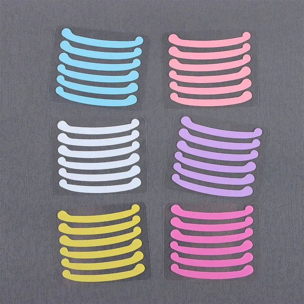 6Pcs Eyelashes Lifting Silicone Stripe Reusable Eye Lashes Lifting Curler Pad Perm Ribbon Eyelash Extension Supplies Makeup Tool