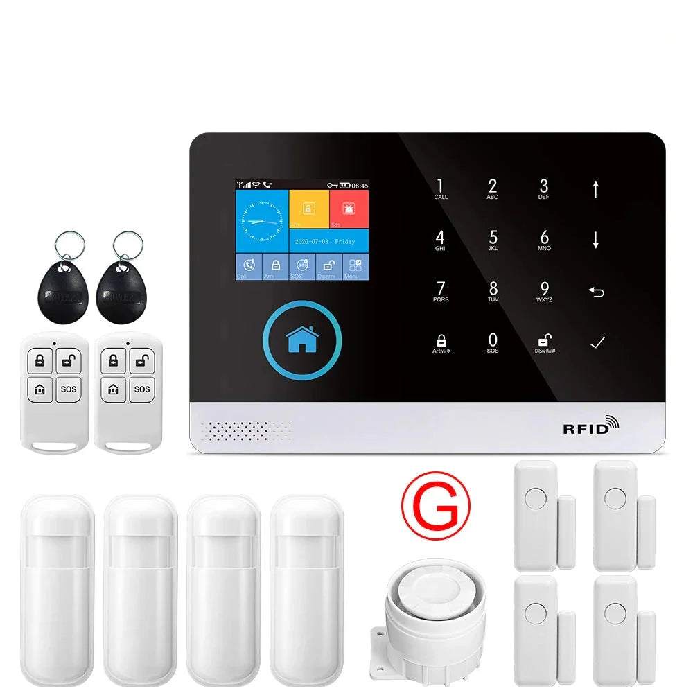 Alarm System for Home Burglar Security 433MHz WiFi GSM Alarm Wireless