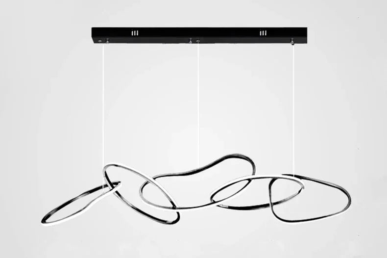 Modern Simplicity Circle LED Pendant Lights for Dining Living Home Decor Hanging Ring Chandelier Lamp Fixture