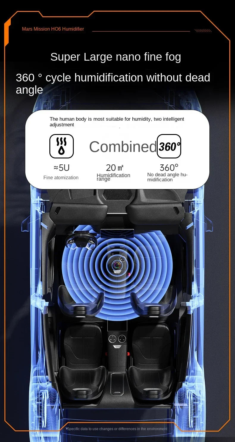 280ML Air Humidifier Large Fog Volume Colorful Atmosphere Light Silent Aroma Diffuser Essential Oils Aromatherapy for Home Car