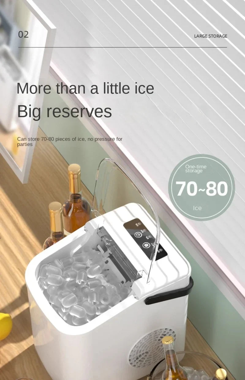 Ice Generator Slush Machine Cube Maker Dry Cubes Making Factory Countertop Cream Mould Snowflake Nugget Crusher Home Margarita