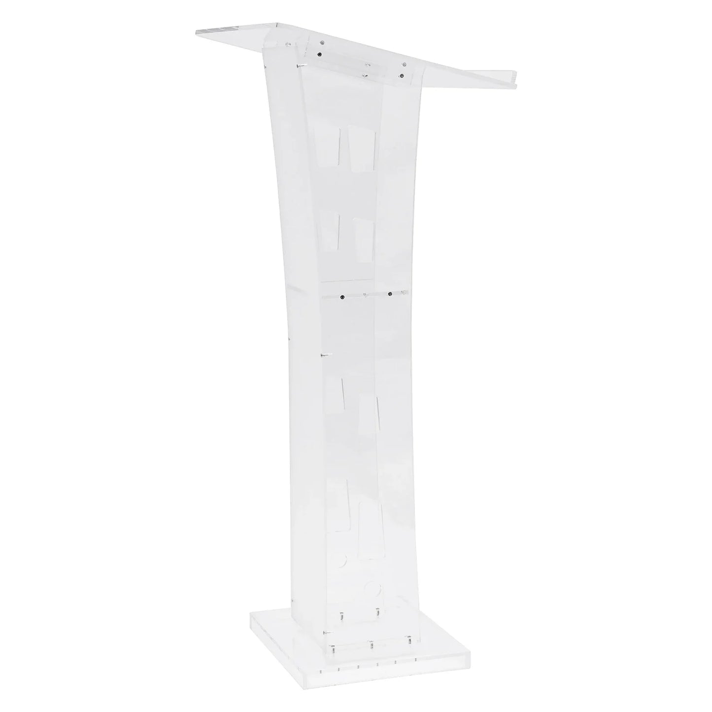 Lectern Plexiglas Podium Clear Standing Acrylic PulPits for Display Speech Podium Portable Academy Pulpit 60*40*110cm