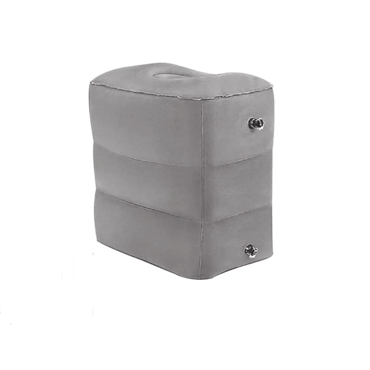 Airplane Foot Rest Travel Foot Rest Pillow Inflatable Travel Foot Rest for Airplanes Adjustable Height 3-Layer Ergonomic Folding