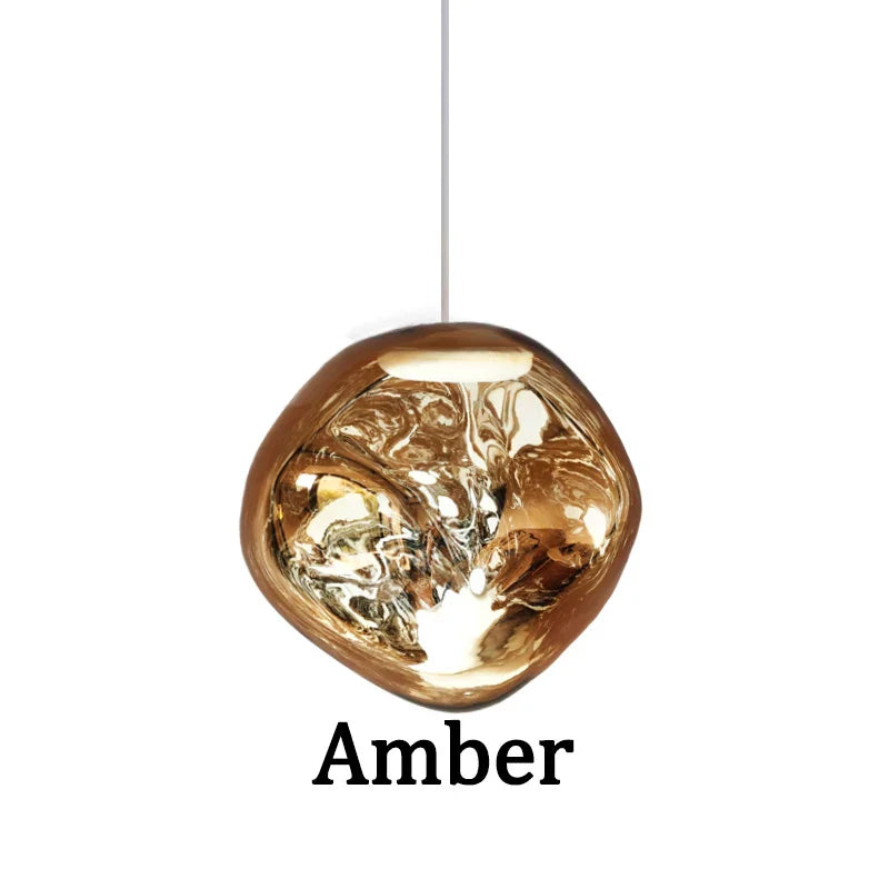 Modern Lava LED Chandeliers PVC Lighting