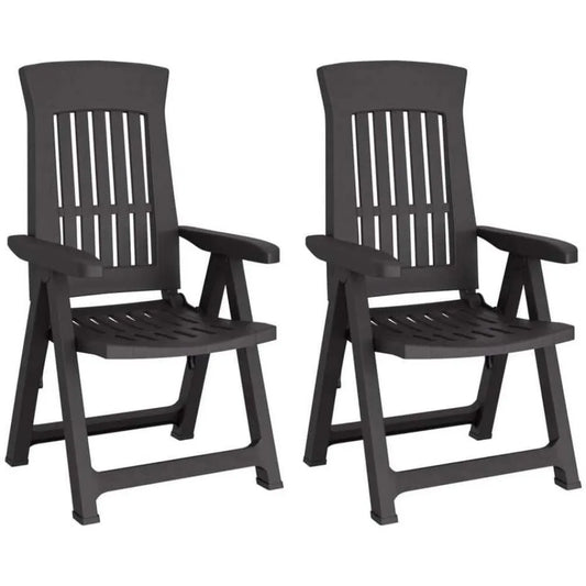 Adjustable Back Outdoor Foldable Plastic Garden Chair Patio Furniture Camping Picnic, Beach Chairs