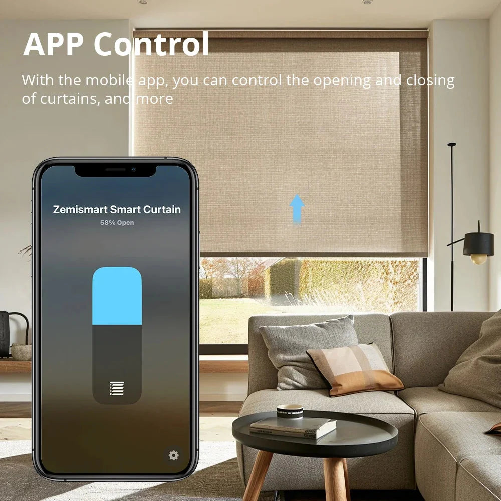 Smart Roller Shade Blinds Motor for 37 38mm Tube Alexa Google Home Smart things Home kit App Control