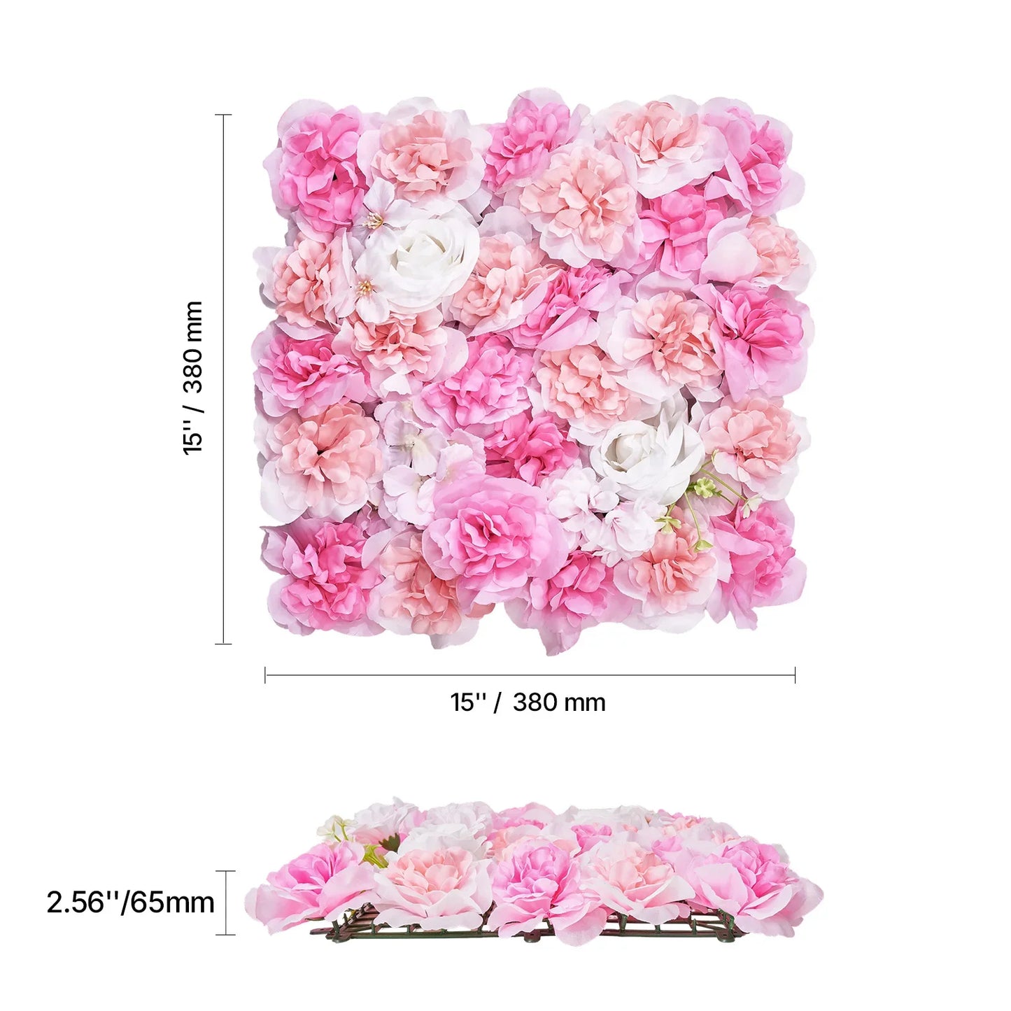 VEVOR Artificial Grass Wall Panels 3D Combination Greenery Boxwood  Panel for Privacy Backdrop Wall Hedge Screen for Garden