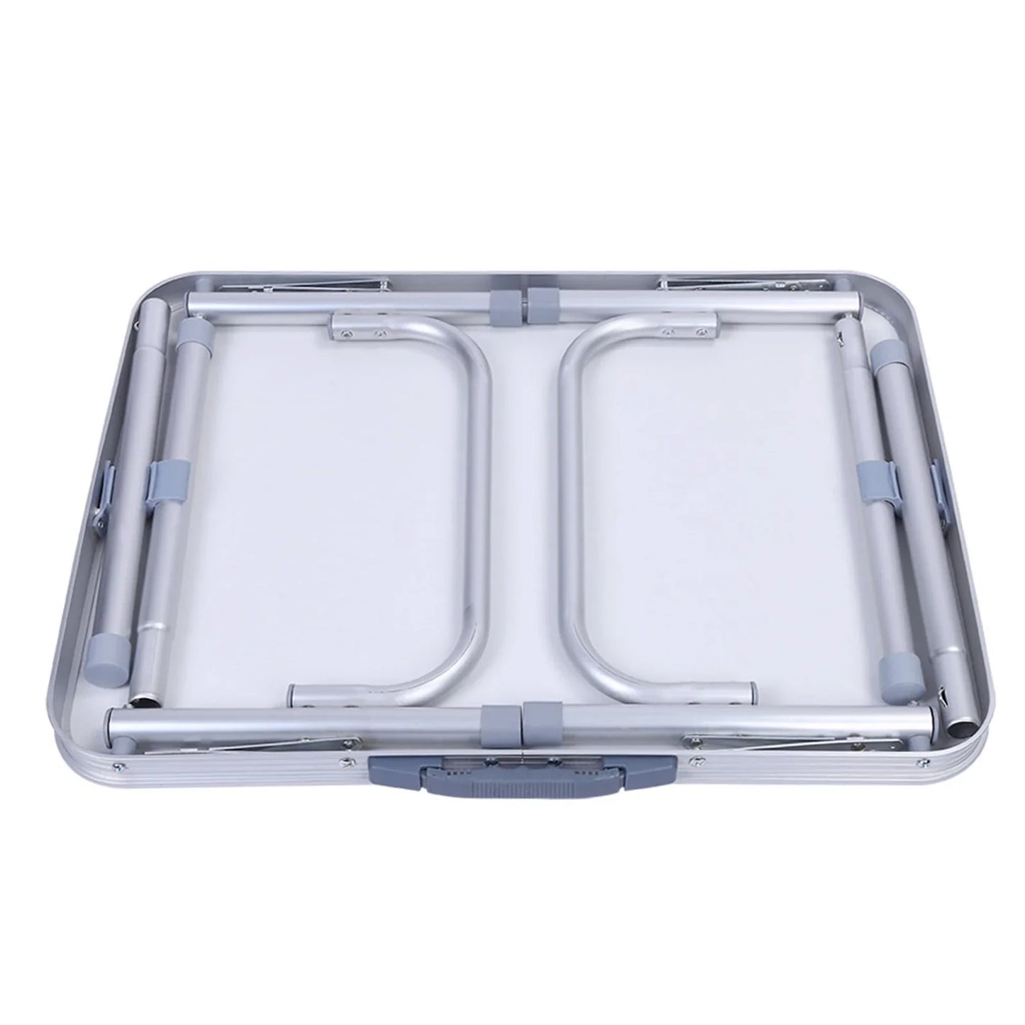 1x Aluminum Alloy Adjustable Folding Table Desk Stand Tray for Outdoor Garden Camping Picnic Outdoor Folding Table Folding Table