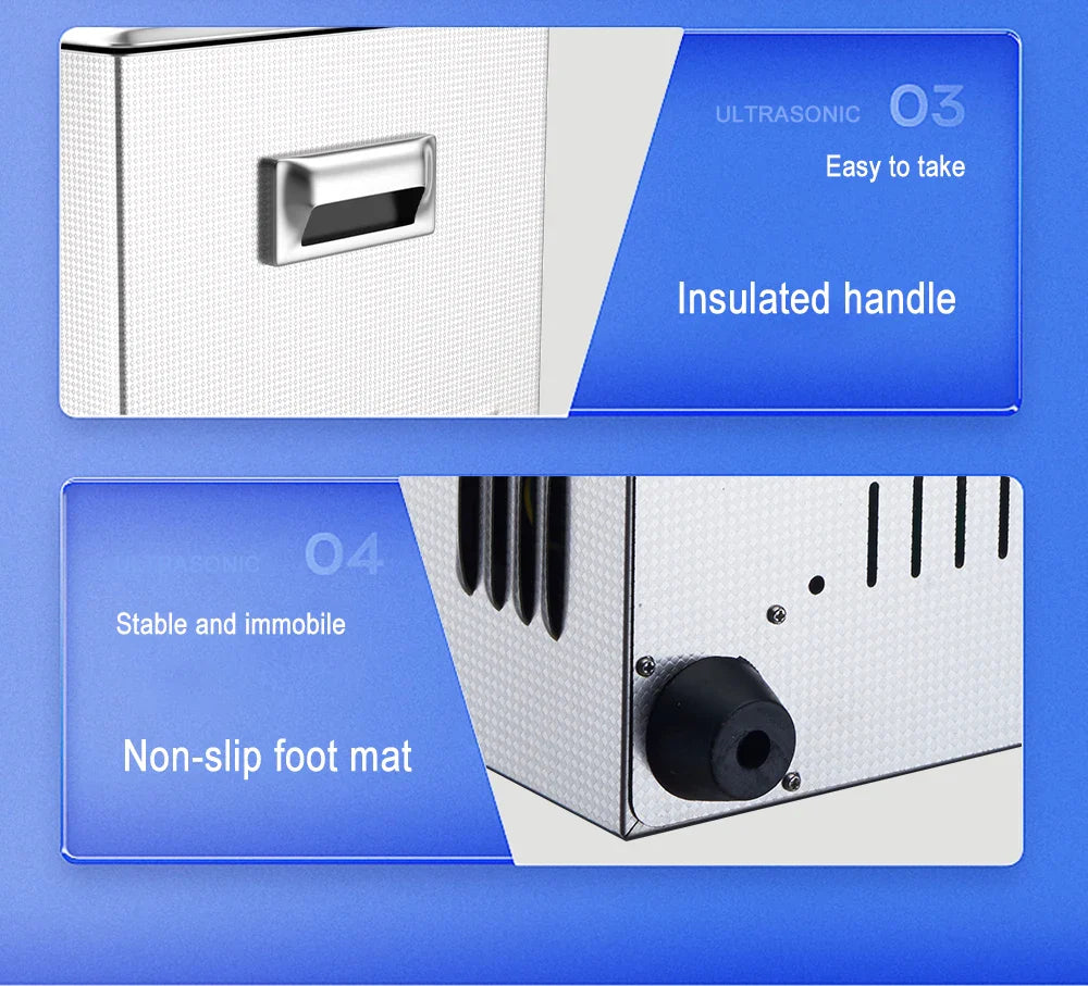 Industrial Ultrasonic Cleaner Cleaning Device 30L 600w 800w 900w Retainer Cleaner Machine Ultrasonic Bath UK AU EU US Plug 220v