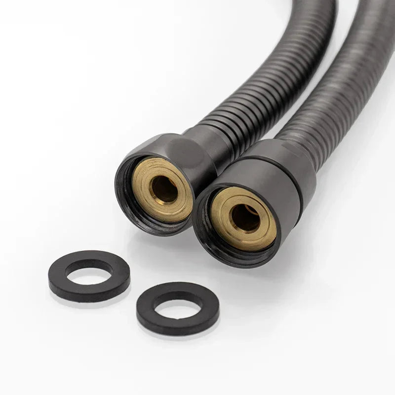 Shower Hose 1.5M Stainless Steel - Flexible Handheld Shower Head Pipe Explosion-Proof Bathroom