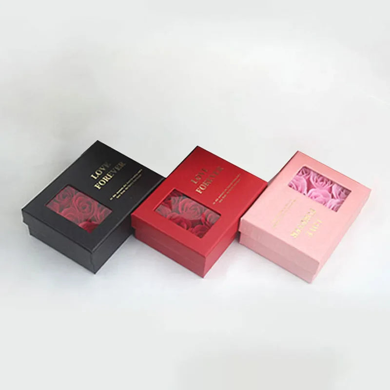 1PC Jewelry Box Jewelry Box Rose Gift Box Christmas Valentine's Day Romantic Delicate Necklace Box