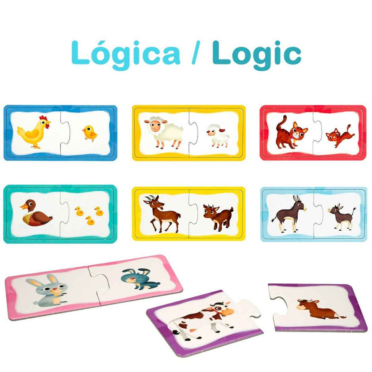 Puzzle Lisciani Giochi Carotina Baby 16 x 1 x 16,5 cm Farm 4-in-1 (12 Units)