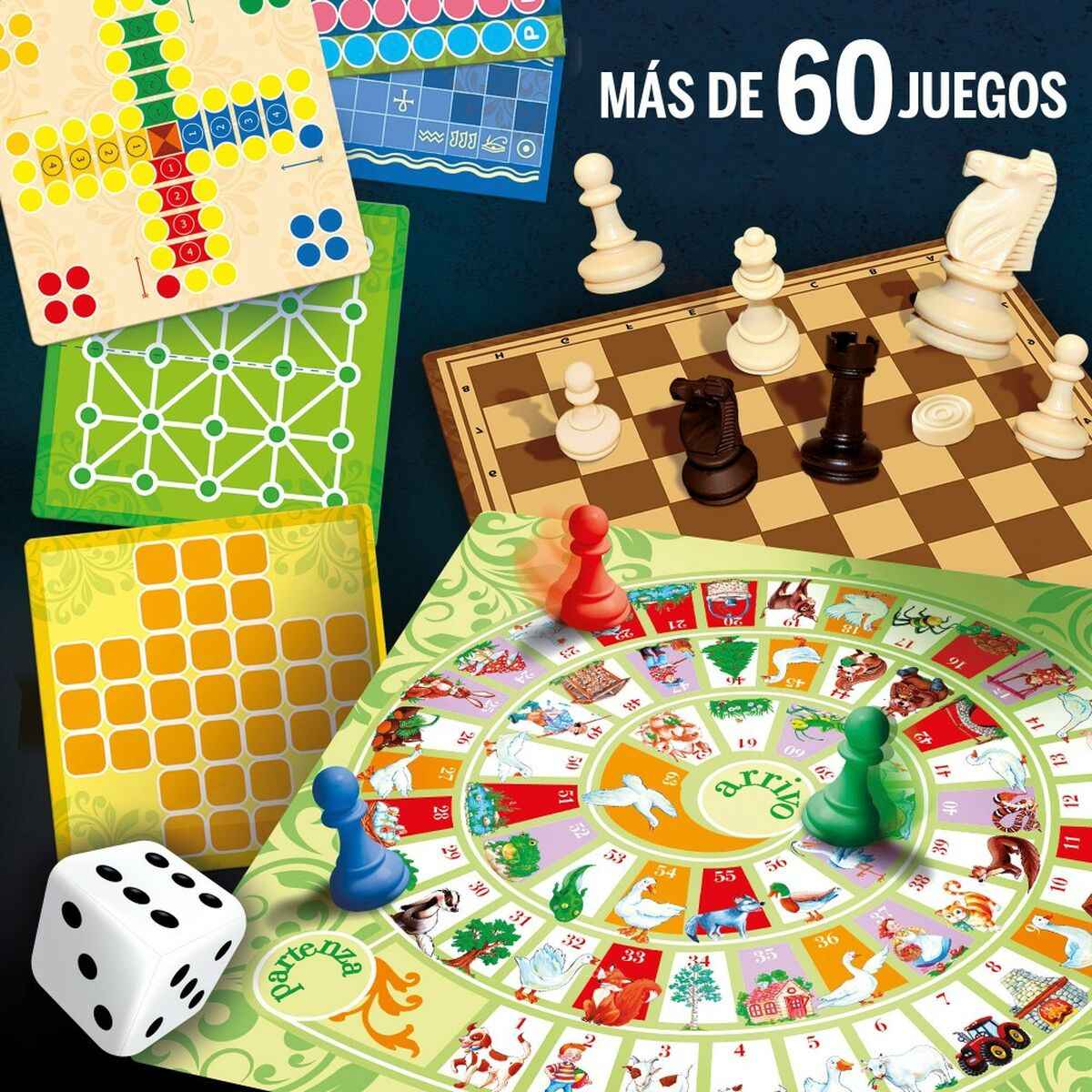Board game Lisciani Giochi Juegos reunidos 26 x 1 x 26 cm ES (10 Units)