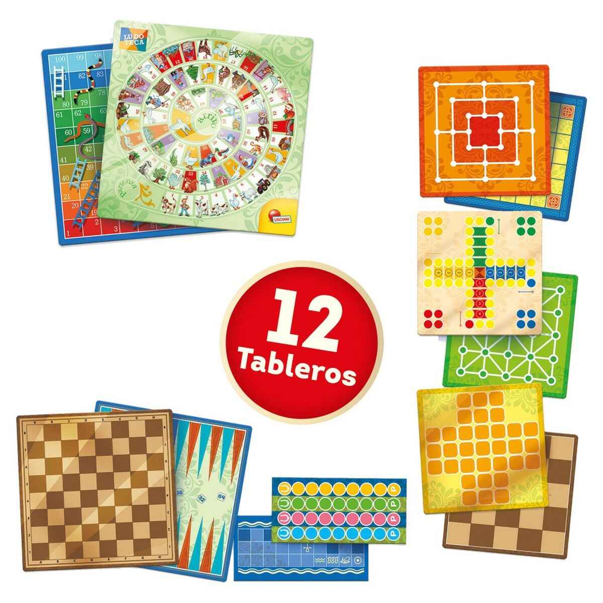 Board game Lisciani Giochi Juegos reunidos 26 x 1 x 26 cm ES (10 Units)