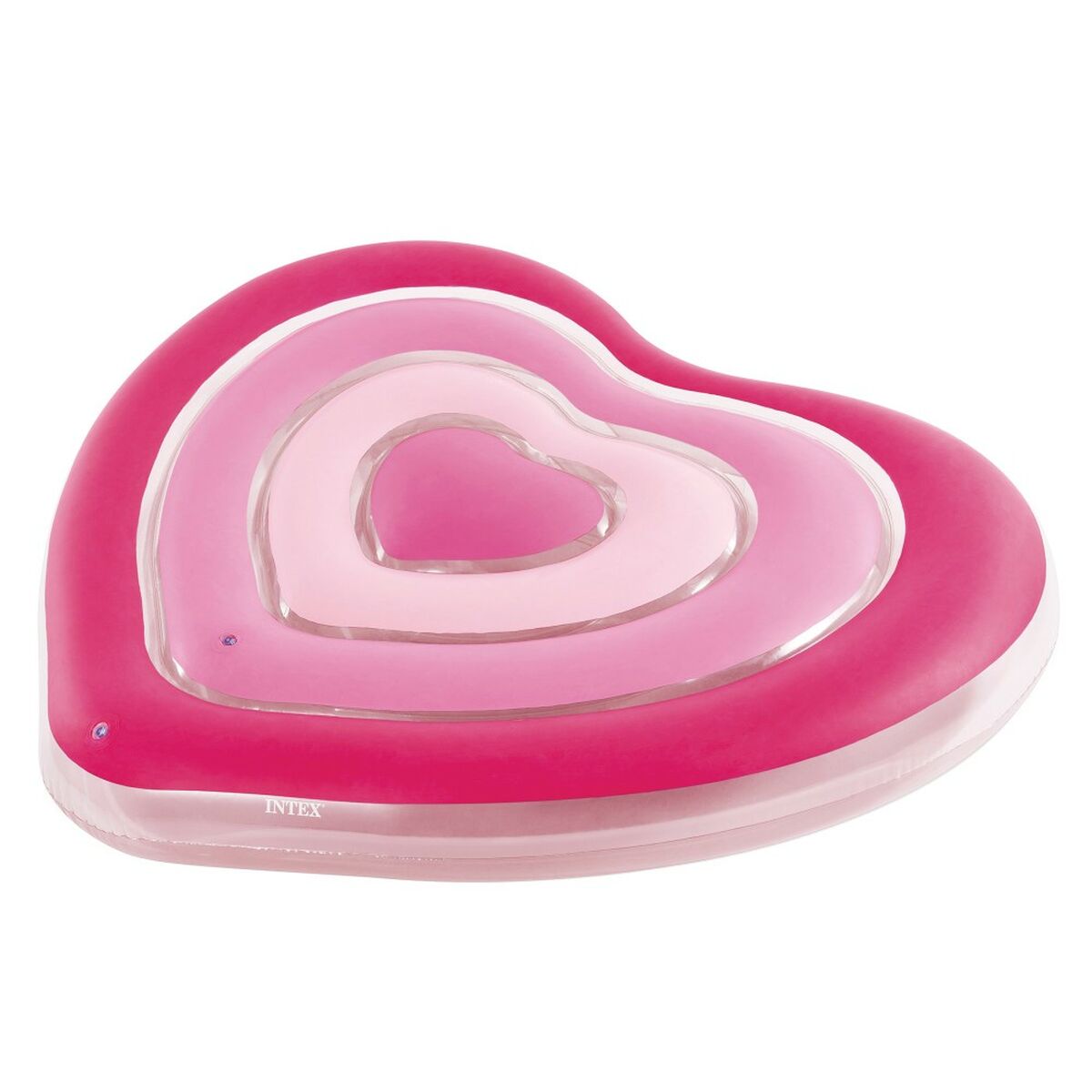 Air mattress Intex Heart 135 x 155 x 25 cm Pink (6 Units)