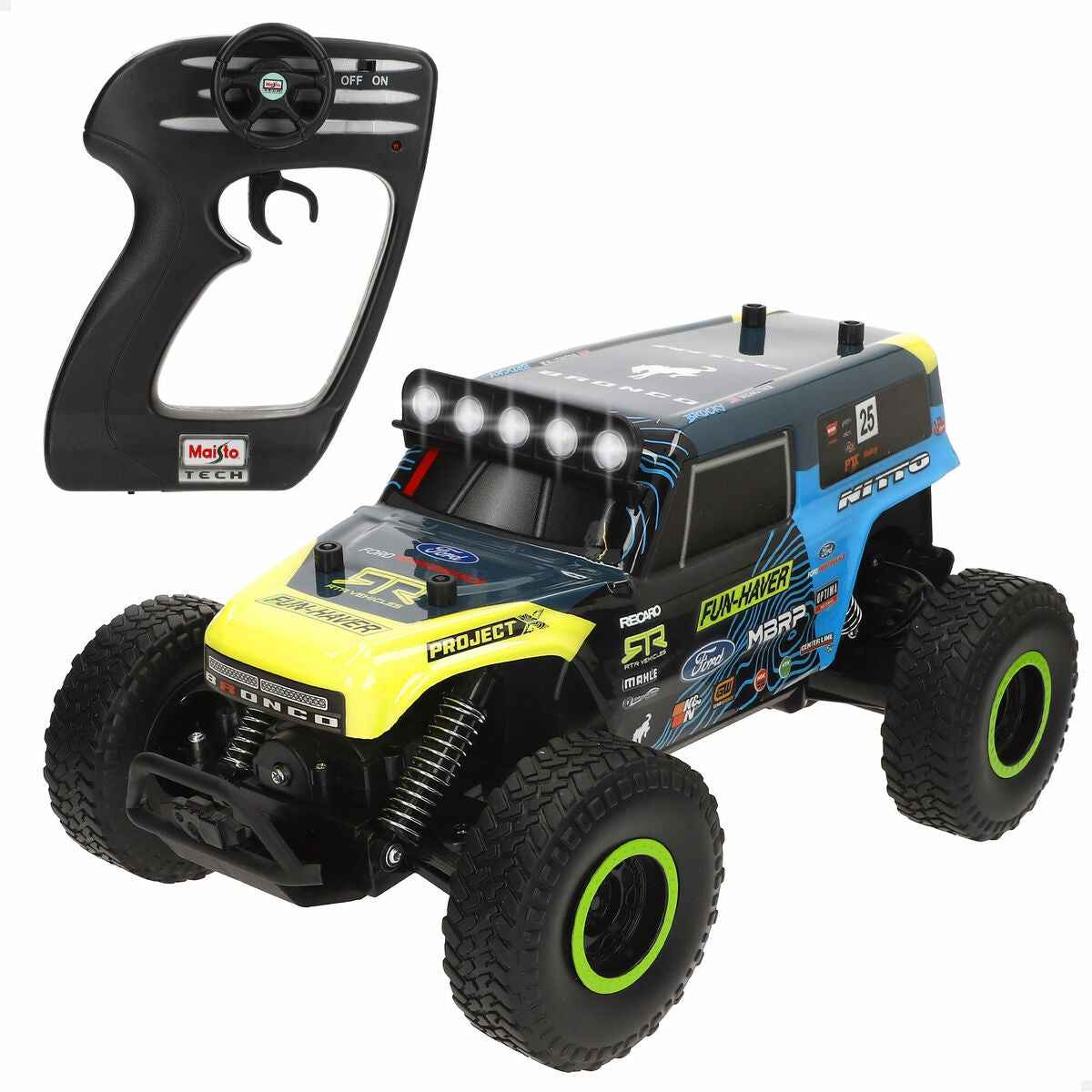 Remote-Controlled Car Maisto BROCKY 35 x 16 x 20 cm (2 Units)