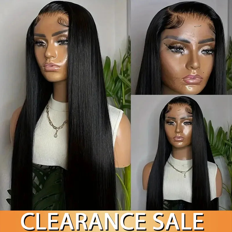Smooth Straight 13x4 13x6 Lace Frontal Wig Brazilian Human Hair Wig Pre Plucked Lace Human Natural Hair For Woman Cheap Wig Sale