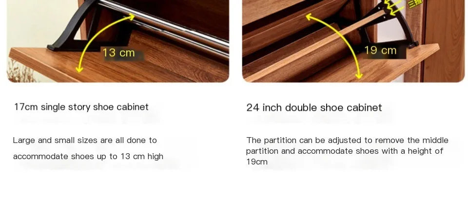 Flip Over Shoe Cabinet Simple Modern Door-side Tip-up Shoes Rack Ultra-thin Economical Home Multi-functional Assembled Shoe Rack