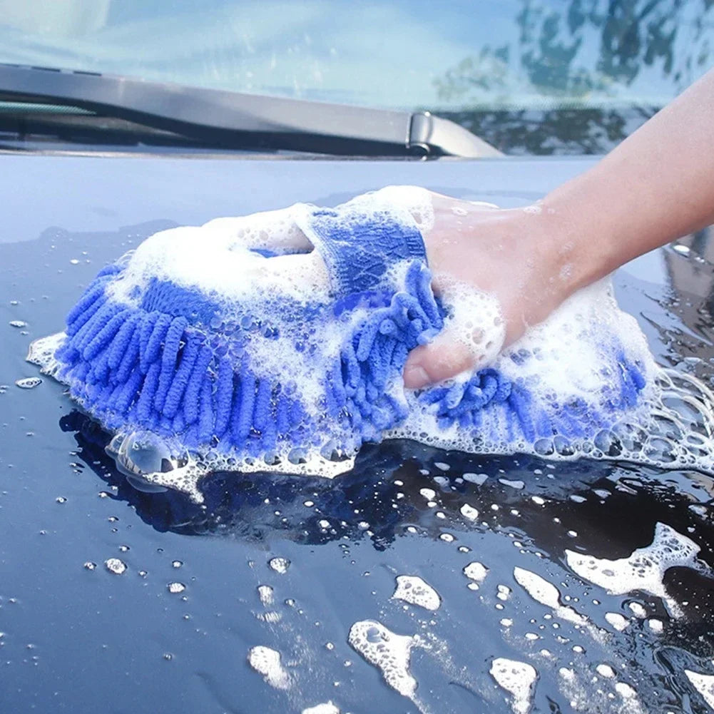 Ultra-Fine Microfiber Car Wash Sponge Soft Scratch-Free Cleaning Pad
