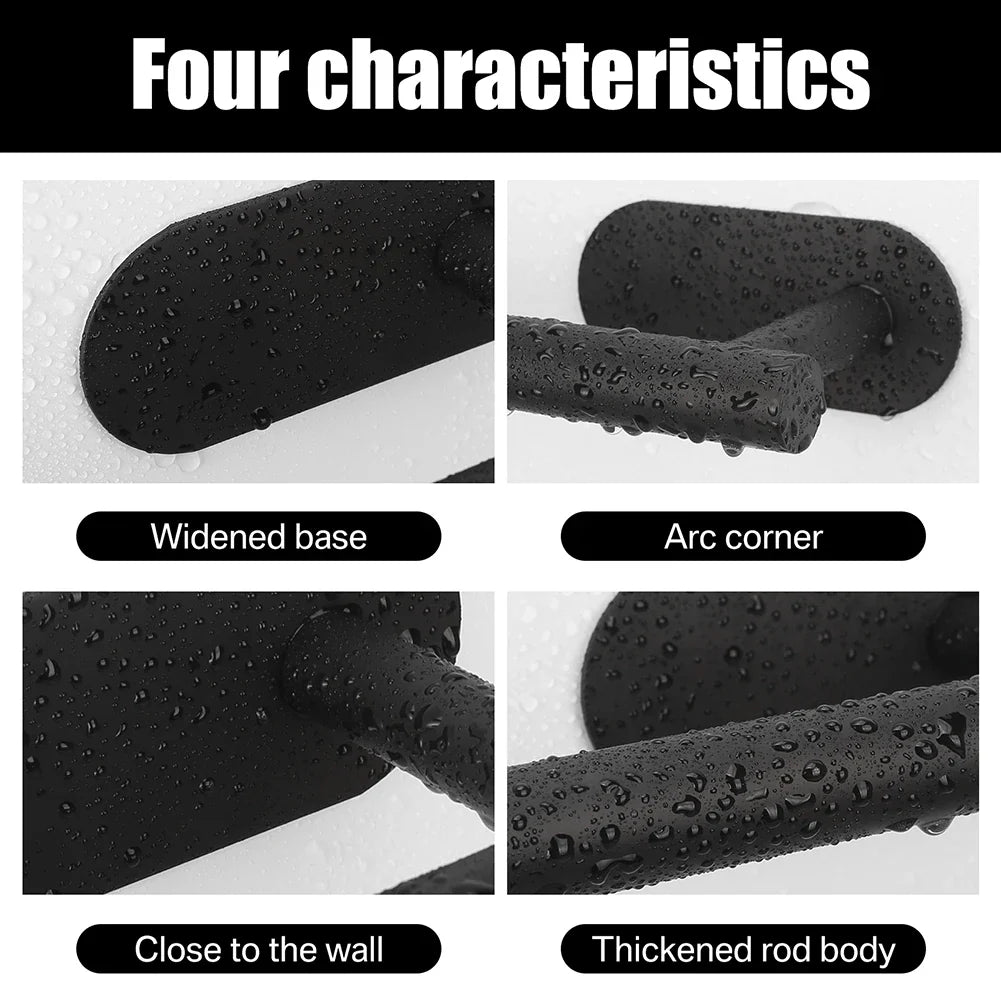 Adhesive Toilet Roll Paper Holder Organizer Wall Mount Storage Stand Kitchen Bathroom No Drill Tissue Towel Dispenser Stainless