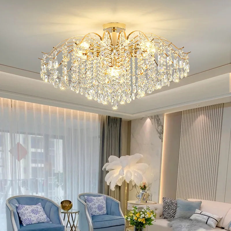 Modern Luxury Crystal Ceiling Chandelier Ceiling Lamp