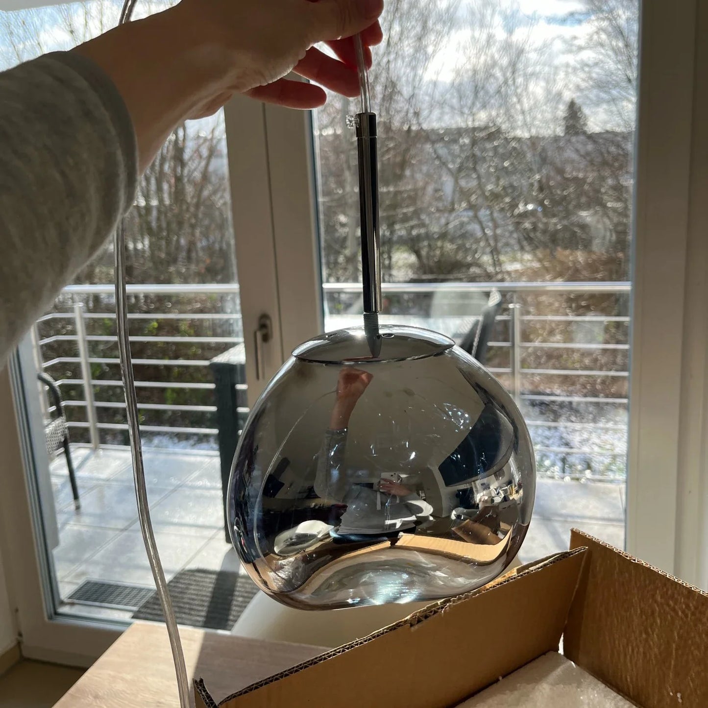 Modern Lava LED Chandeliers PVC Lighting