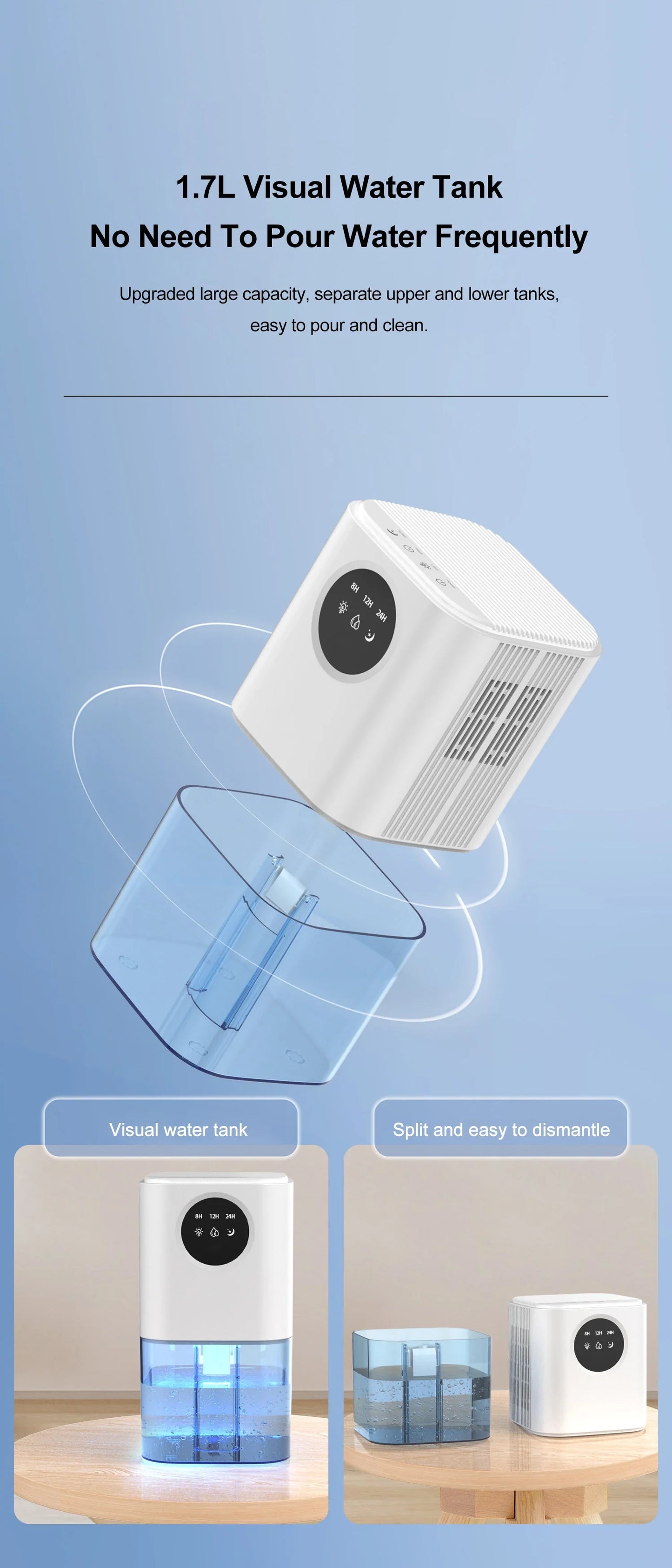 Bedroom dehumidifier moisture absorption dehumidification dryer household dehumidifier basement small dehumidifier