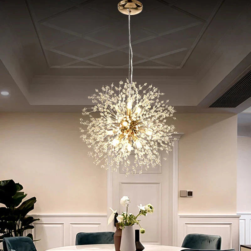 Modern Sky Star Fireball Crystal Pendant LED Lighting