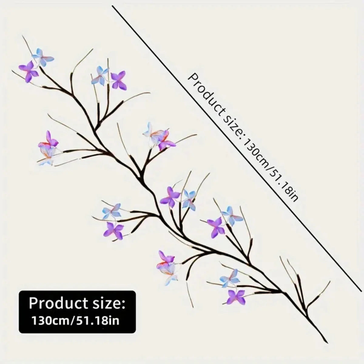 30LED Enchanted Willow Vine Light With Butterfly USB Powered 8 Lighting Modes & Waterproof