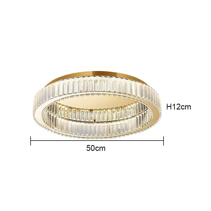 Modern Gold Crystal  Ceiling Chandelier  Led Indoor Lighting Decor