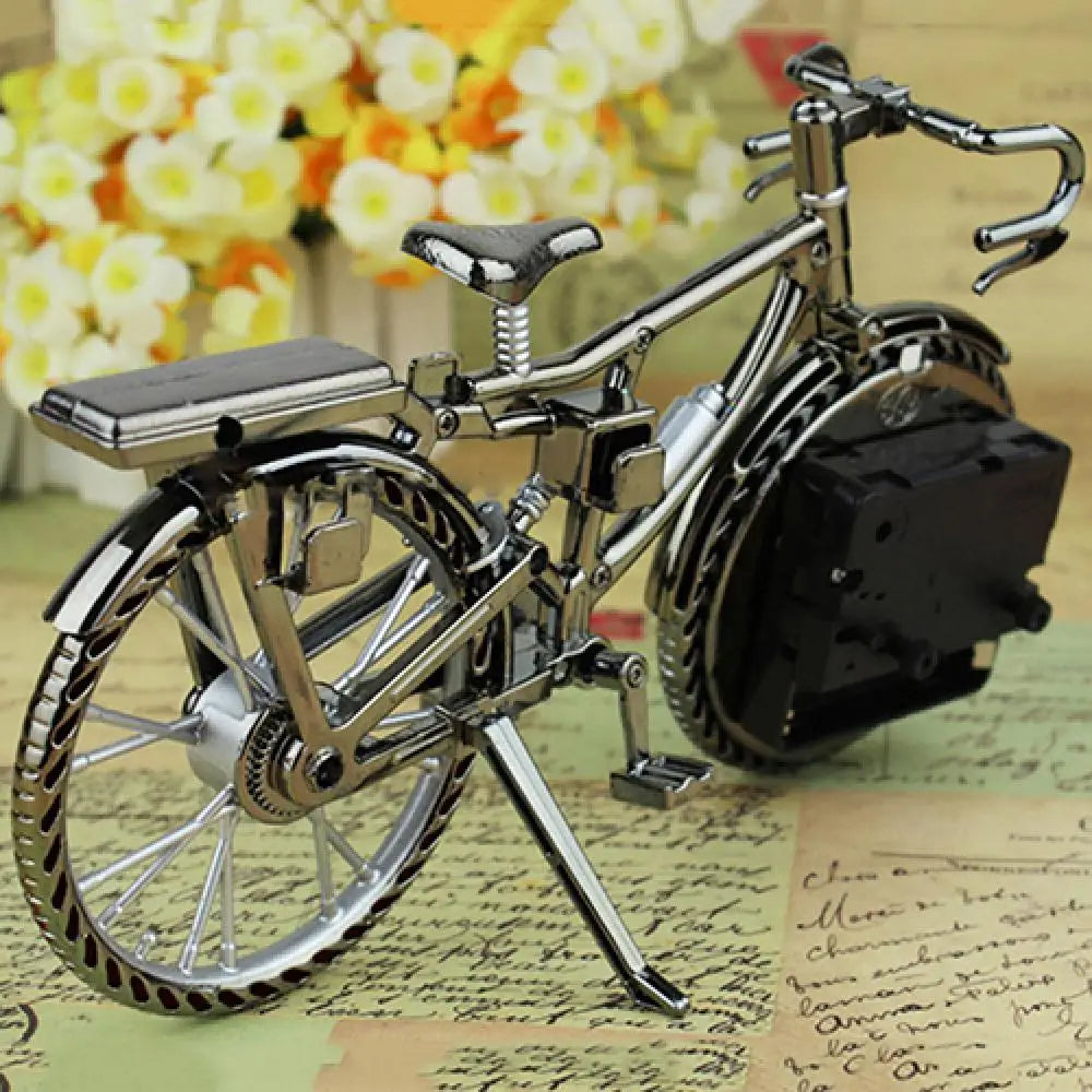 Bicycle Pattern Creative Alarm Clock