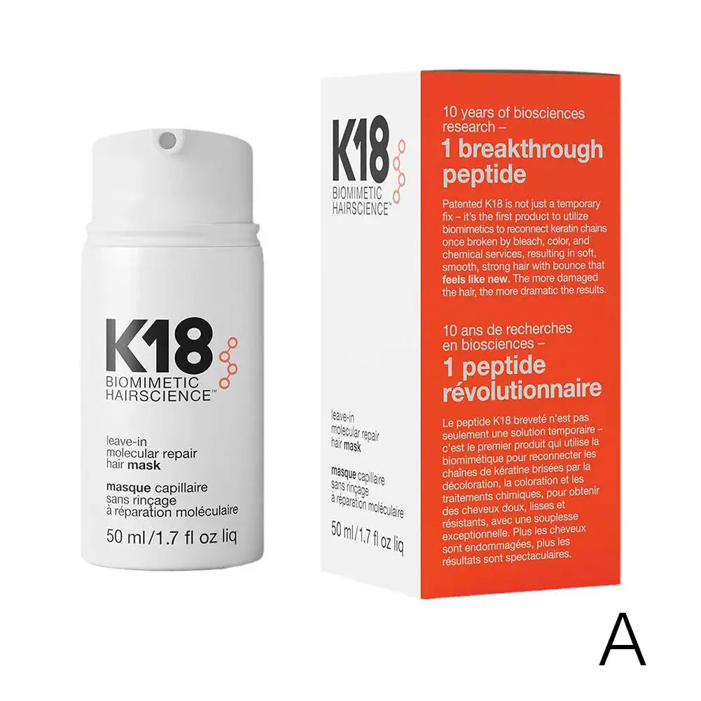 5/1pcs K18 Leave-In Molecular/1*kertain Repair Hair Mask Softens Restores Damaged Hair Deep Keratin Treatment for Hair and Scalp