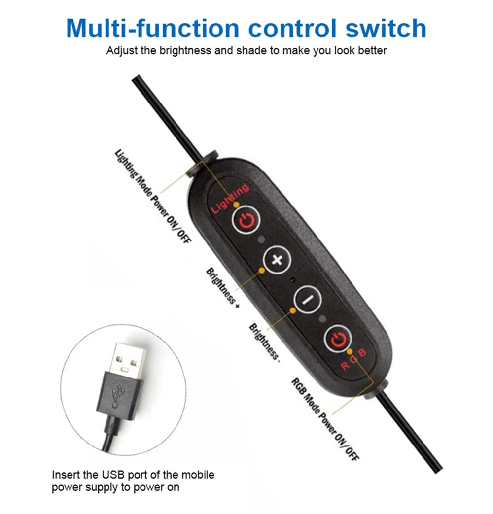 iPad Photo Booth Selfie Machine Shell Adjustable Stand Photobooth With LED Ring Light Customized LOGO For Wedding Partys Events