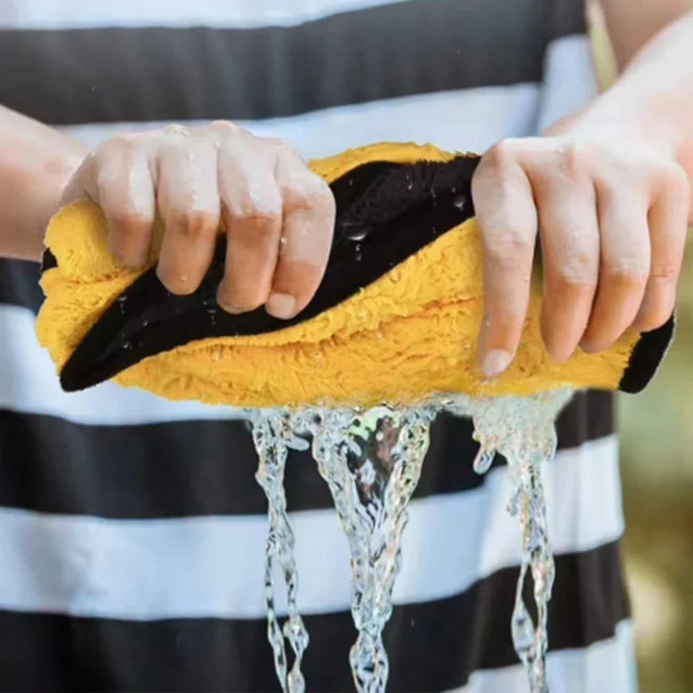 Microfiber Car Cleaning Towels (1/2/5PCS) Ultra-Fine Soft Drying & Detailing Cloths
